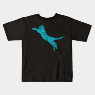 Cat-Abstract Triangle Kids T-Shirt